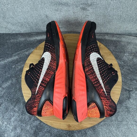 Nike Lunarglide 7 Shoes Mens Size 9.5 Flyknit Running 747355-006 Sneakers - Picture 6 of 9